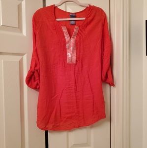 Laura Scott Tunic with Squined Embellishment